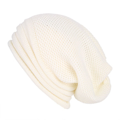 Winter Baggy Slouchy Beanie Hat Wool Knitted Warm Cap for Men Women NIN668