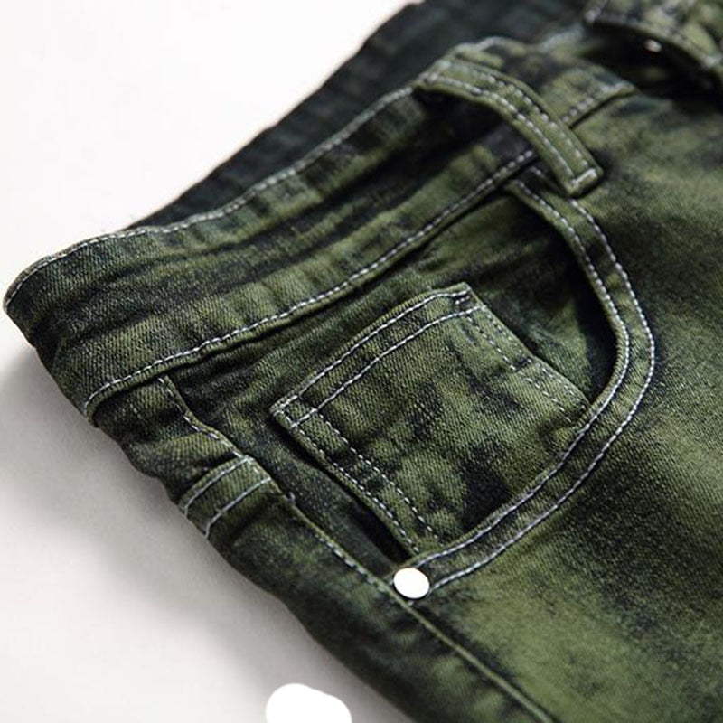 Straight Green Jeans