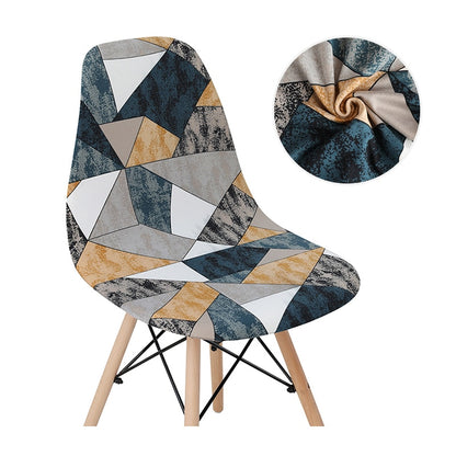 Solid Color Shell Chair Cover