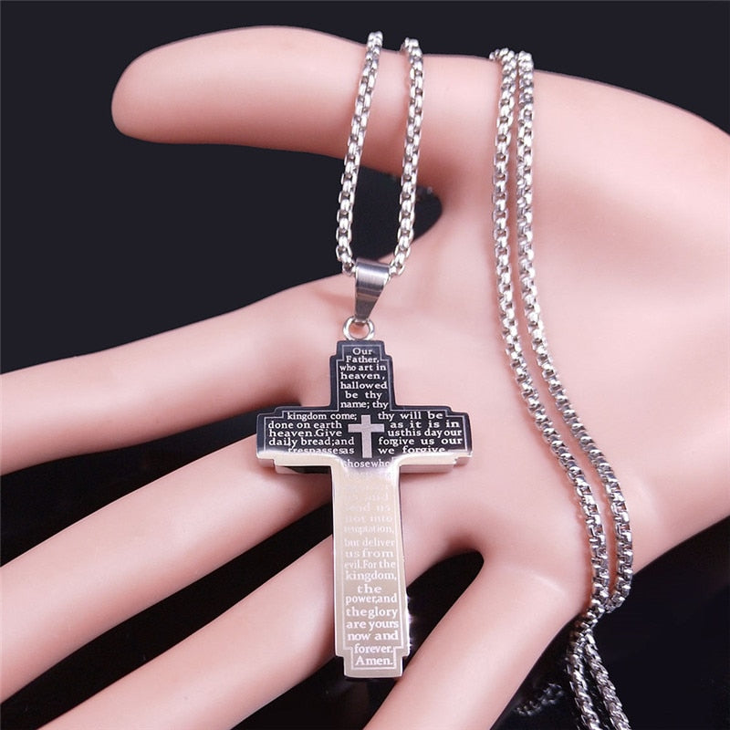 Bible Cross Necklace
