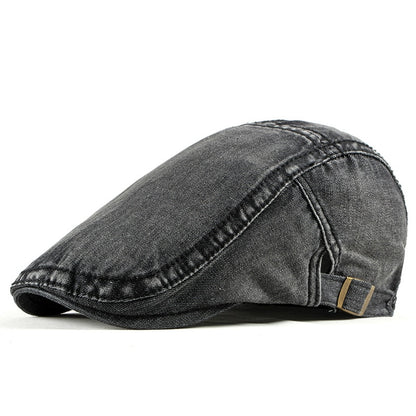 Simple Washed Denim Beret