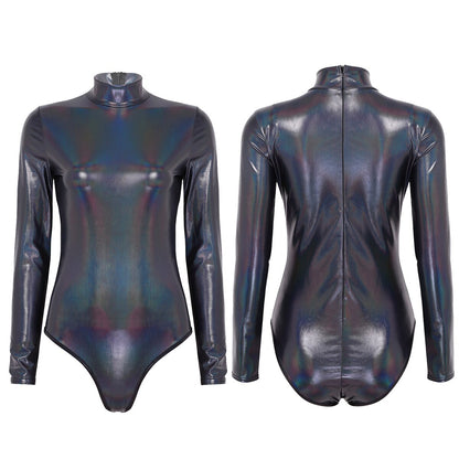 Chic Try Metallic Leotard