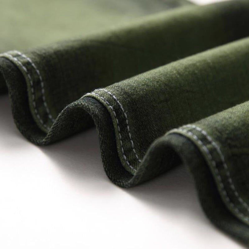 Straight Green Jeans