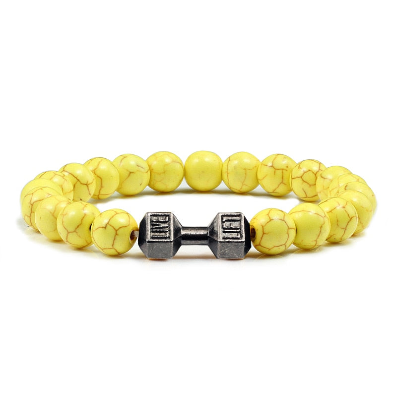 Natural Stone Beaded Bracelet