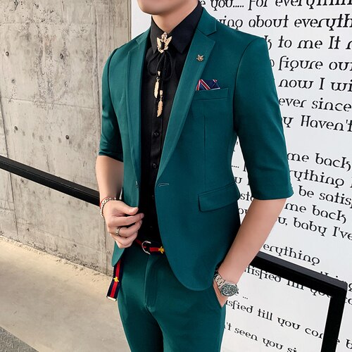 2 Piece Mid-Sleeve Suit