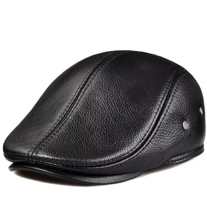 Leather WInter Beret
