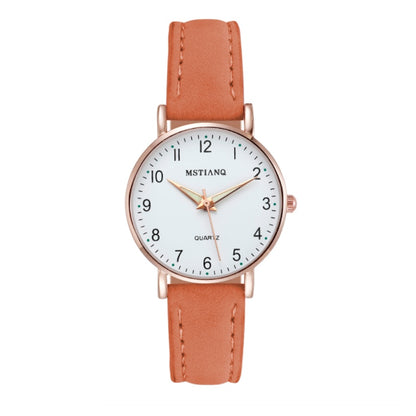 KZD Leather Strap Watch