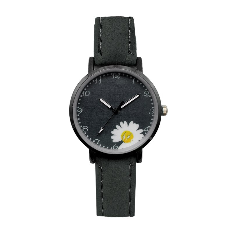 KZD Leather Strap Watch