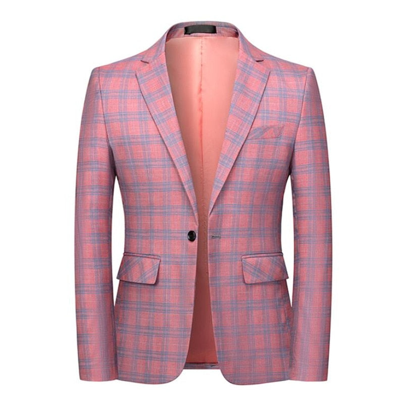 Spring Racing Plaid Blazer