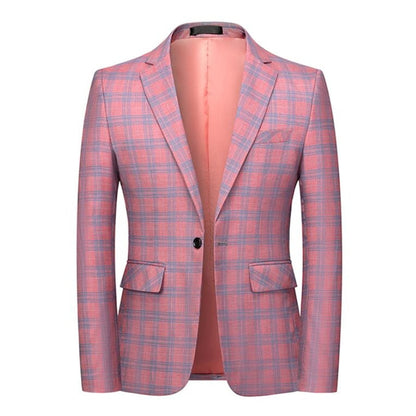 Spring Racing Plaid Blazer