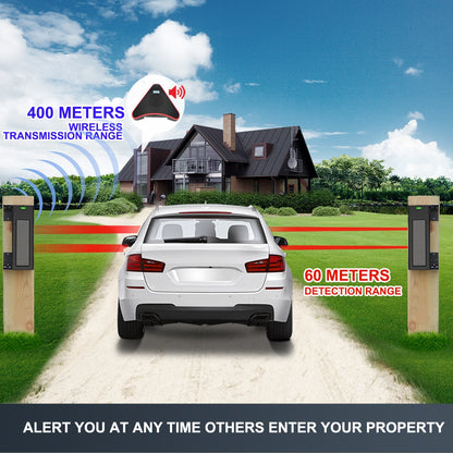 HTZSAFE Solar Beam Driveway Sensor
