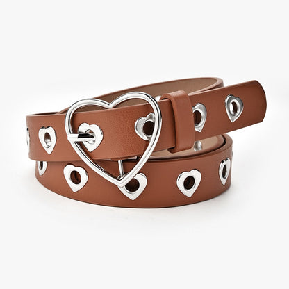 Leather Love Heart Belt