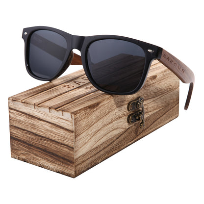 BARCUR Black Walnut Sunglasses