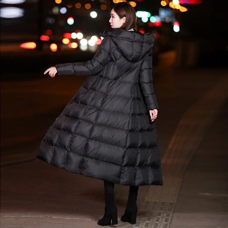 Slim Over-Knee Parka