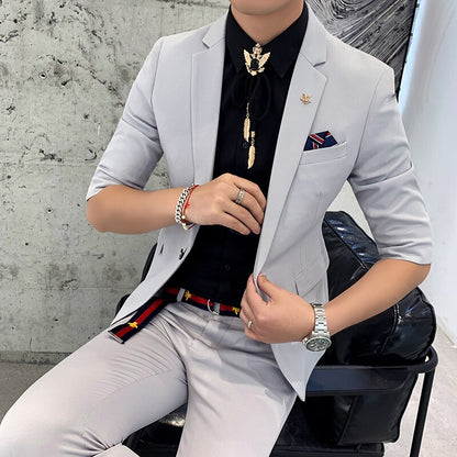 2 Piece Mid-Sleeve Suit