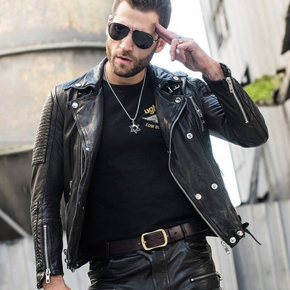 Luxury Slim Genuine Leather Jacket