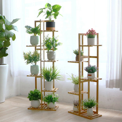 5/6 Tier Bamboo Plant Shelf