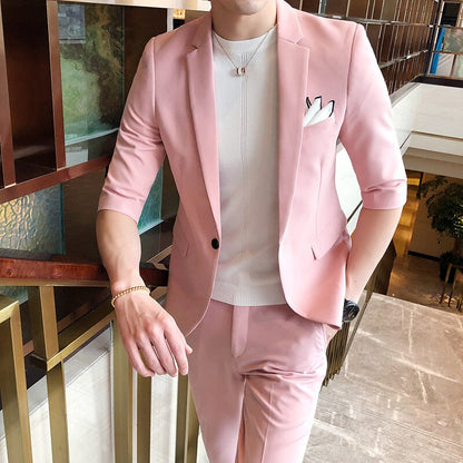 Half Sleeve Spring Suit
