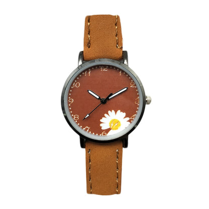 KZD Leather Strap Watch