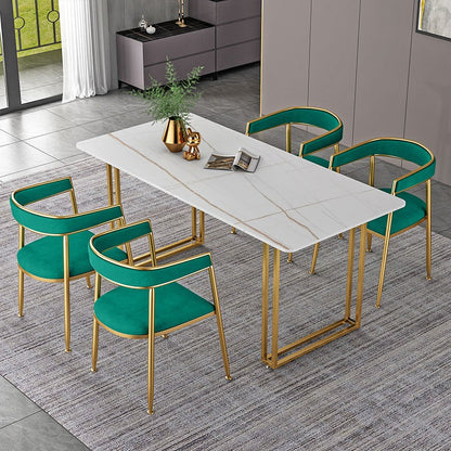 Nordic Gold Legged Dining Table