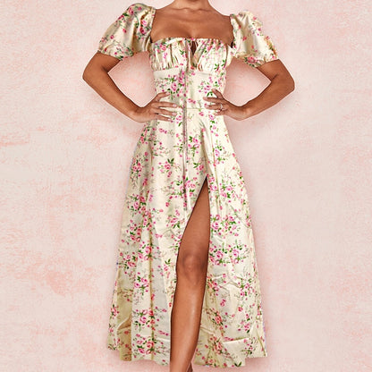 Enchanting Floral A-Line Dress