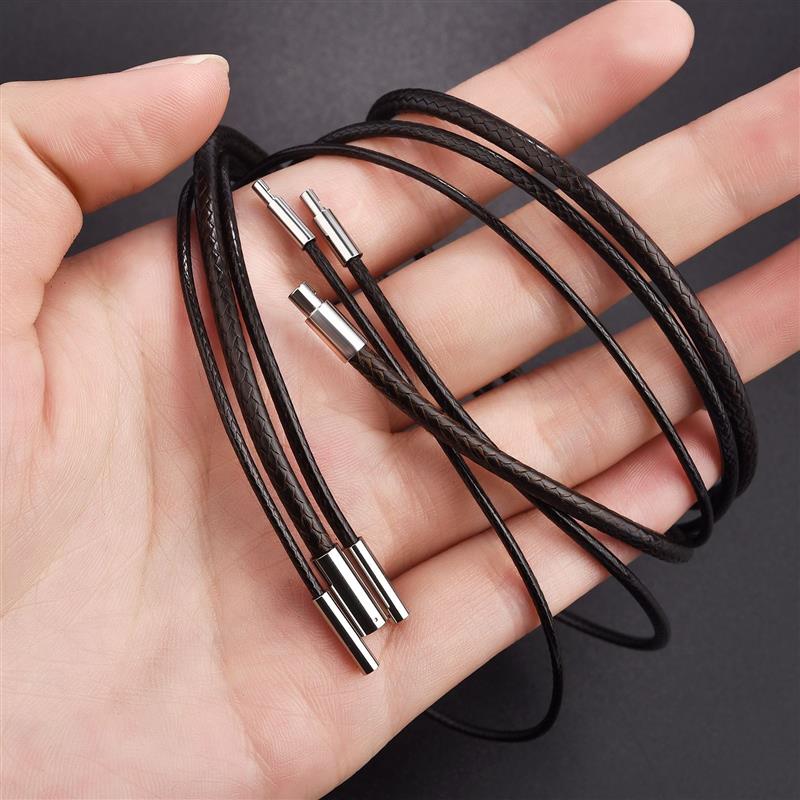 Braided Wax Cord Necklace