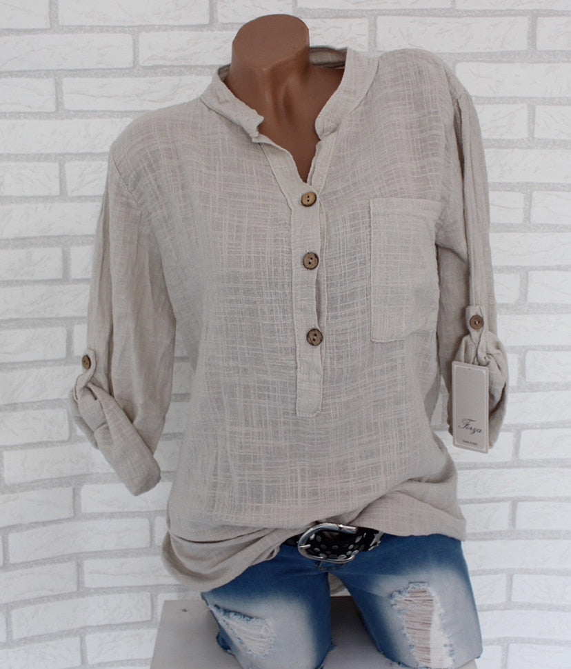 Ruffled Sleeve Blouse
