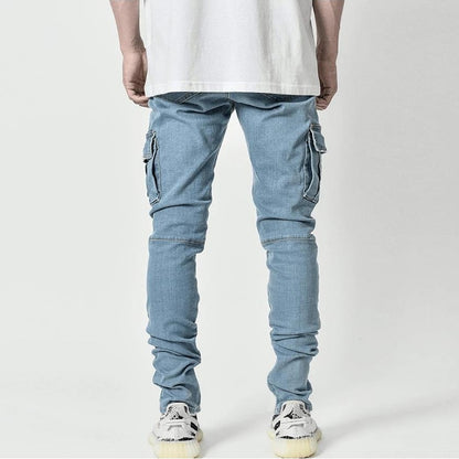 Denim Cargo Pants