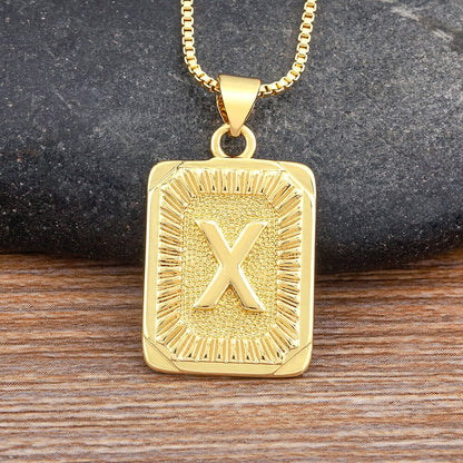 A-Z Gold Plated Letter Pendant