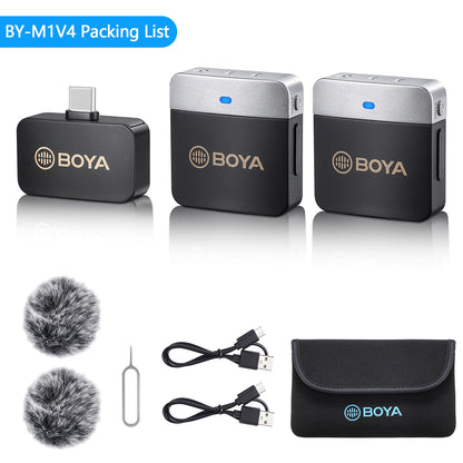 BOYA BY-M1V Lapel Condenser Microphone for iPhone