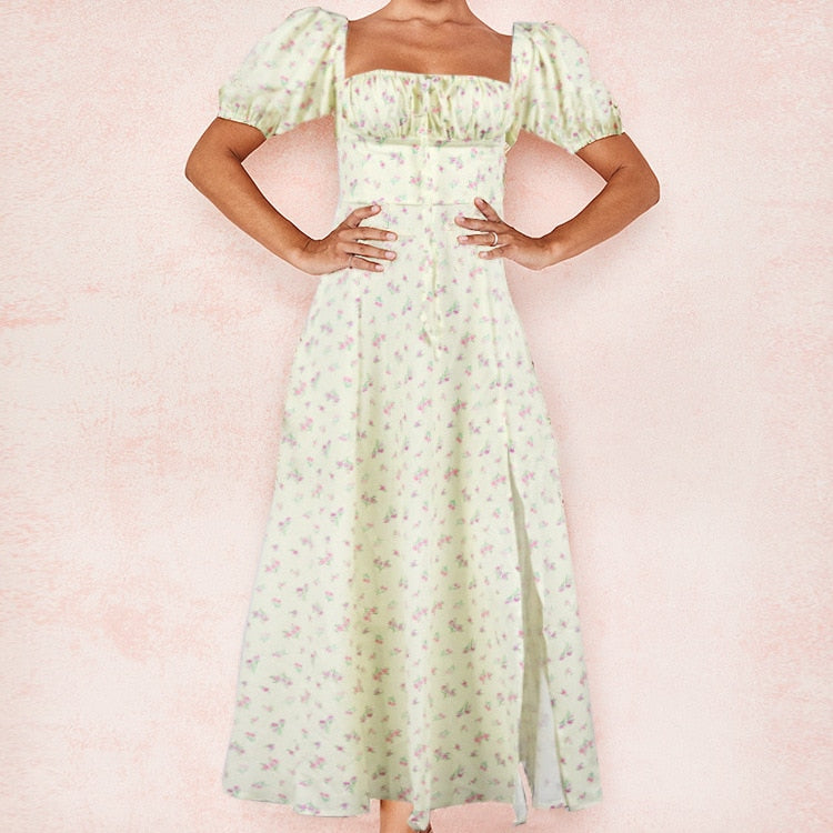 Enchanting Floral A-Line Dress