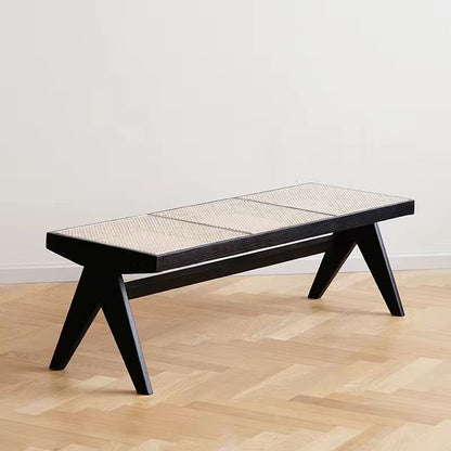 Rattan Solid Outdoor Bench