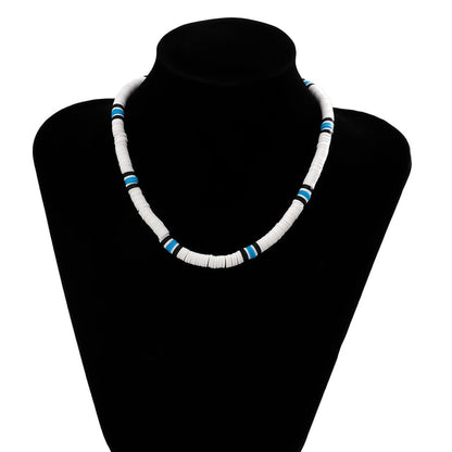 Black/White Soft Clay Bead Choker