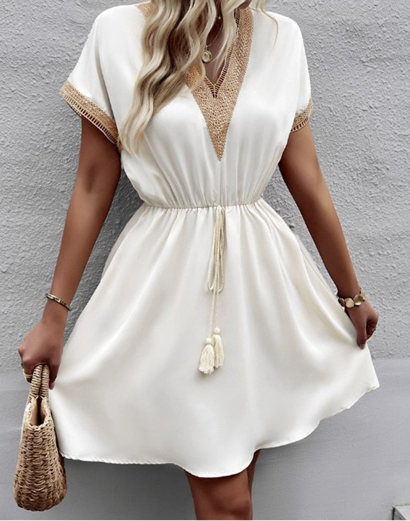 Bohemian Elegant Mini Dress