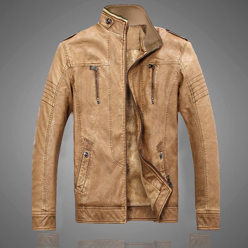 Retro Faux Leather Jacket