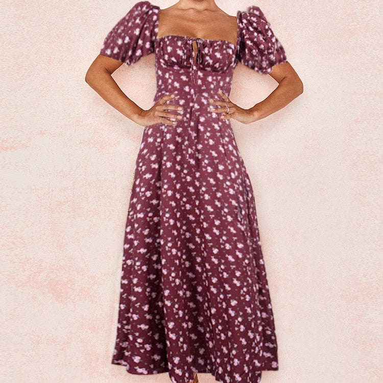 Enchanting Floral A-Line Dress