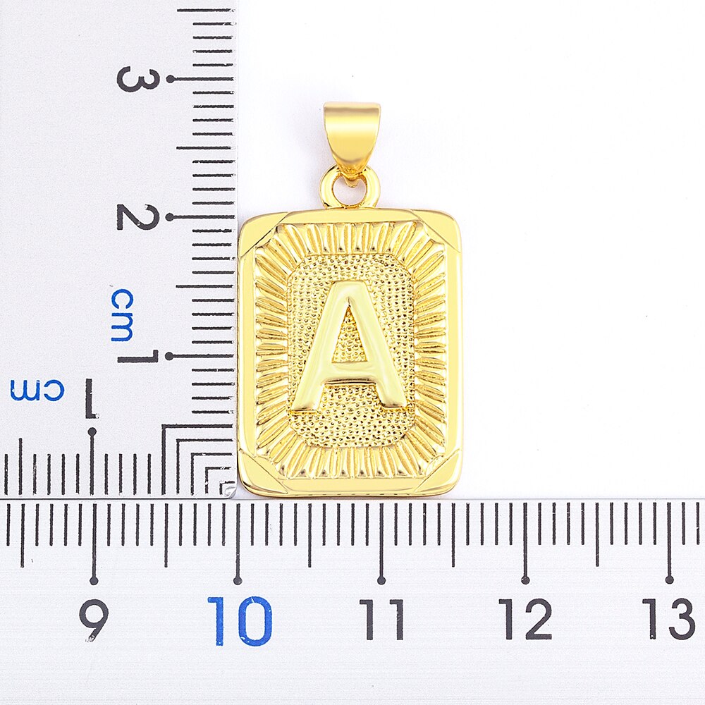 A-Z Gold Plated Letter Pendant