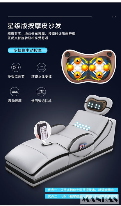 Italian Leather BT Sofa w/ Projector