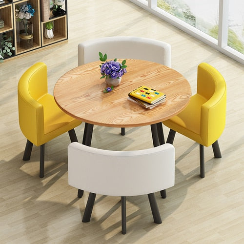 Modern Round Dining Table Set