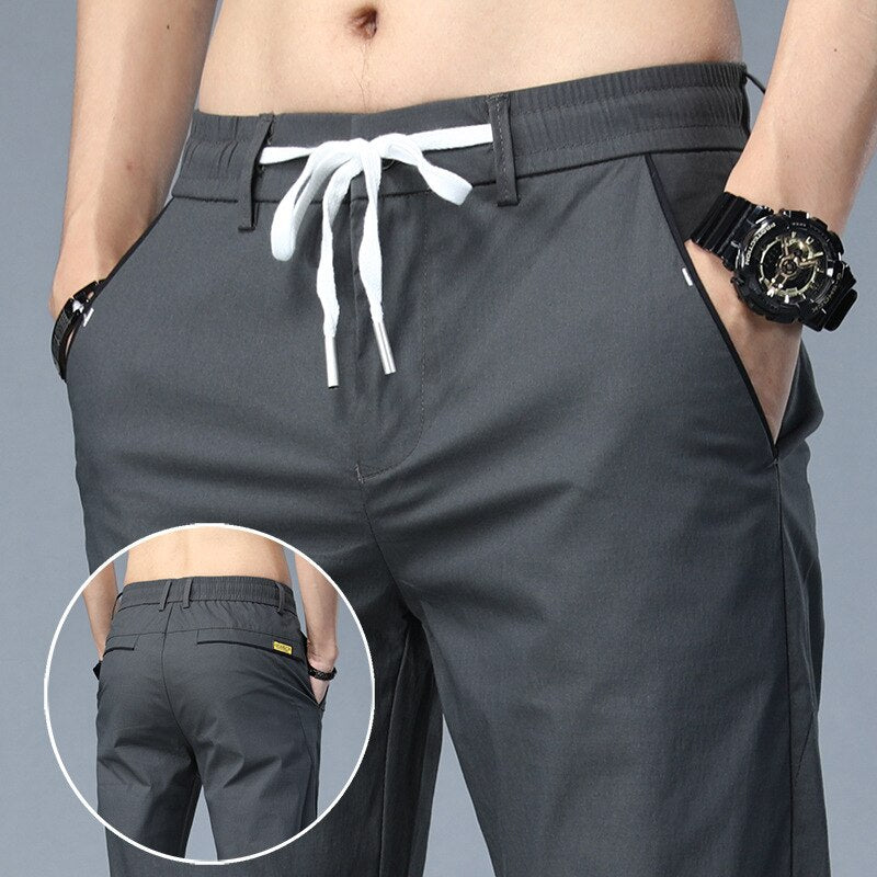 Casual Ice Silk Trousers