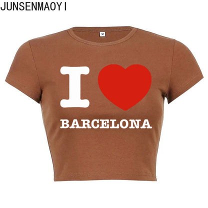 I Love Barcelona T Shirt