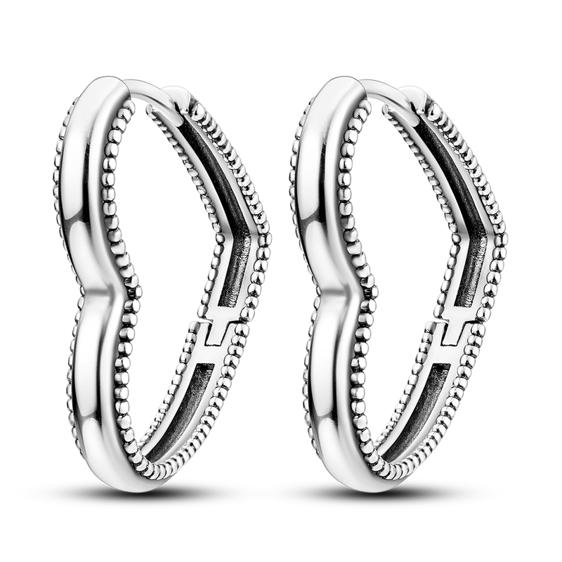 925 Silver Heart CZ Earrings