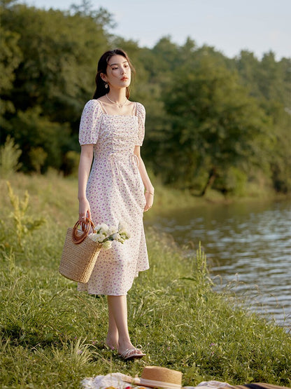 DUSHU Floral Summer Dress