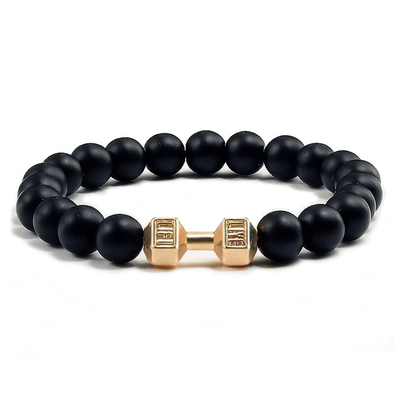 Natural Stone Beaded Bracelet