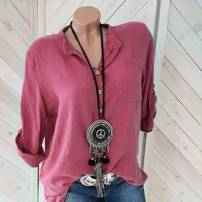 Ruffled Sleeve Blouse