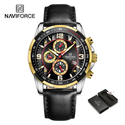 NAVIFORCE Waterproof Leather Watch