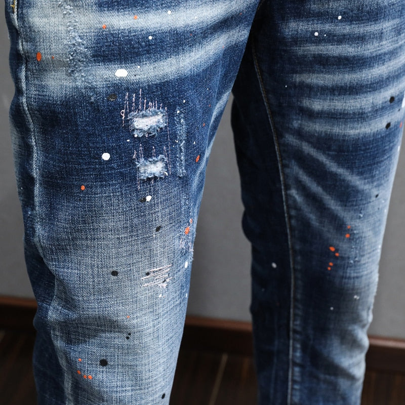 Distressed Fashion Jeans