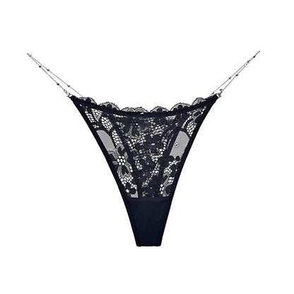 Solid Chain V Panties