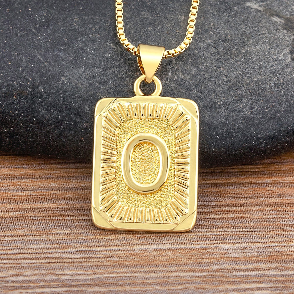 A-Z Gold Plated Letter Pendant