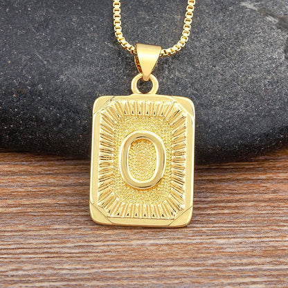 A-Z Gold Plated Letter Pendant